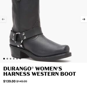 Durango Women's Black Leather Heeled Boots